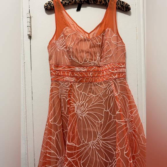 Anthropologie Calendula Dress by Moulinette Soeurs Organza Floral Sz 6 Spring! - Picture 6 of 10